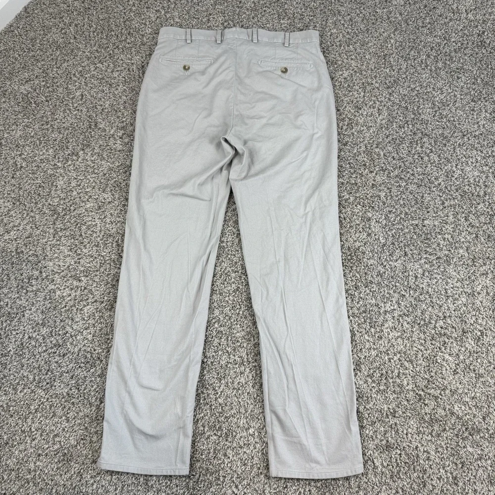 Peter Millar Pants Mens 33x31 Beige Soft Touch Twill Trouser Chino MC0B84